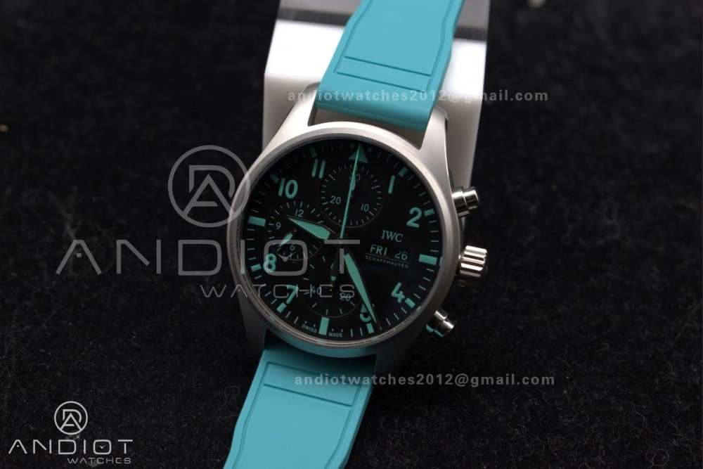 Versatile 2023 TW Factory Best 1:1   IWC Chronograph IW388106 Mercedes-AMG Petronas FORMULA ONE TEAM Green 496