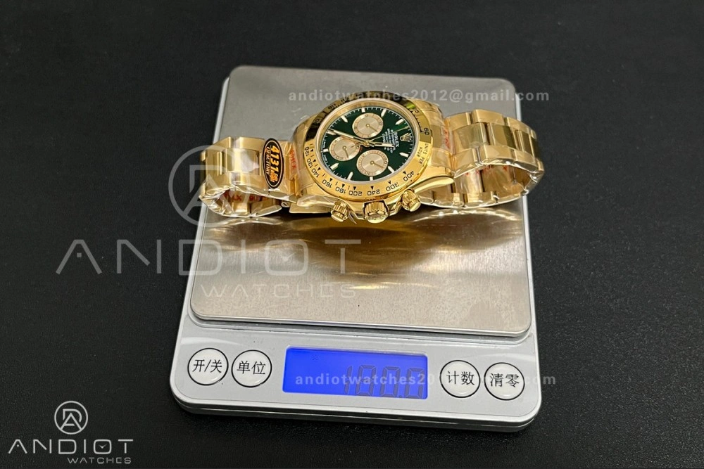 2025 Daytona 126508 QF 1:1 Best Edition Green YG Dial on YG Bracelet QF4131 V6 (Gain Weight) TopPick 493
