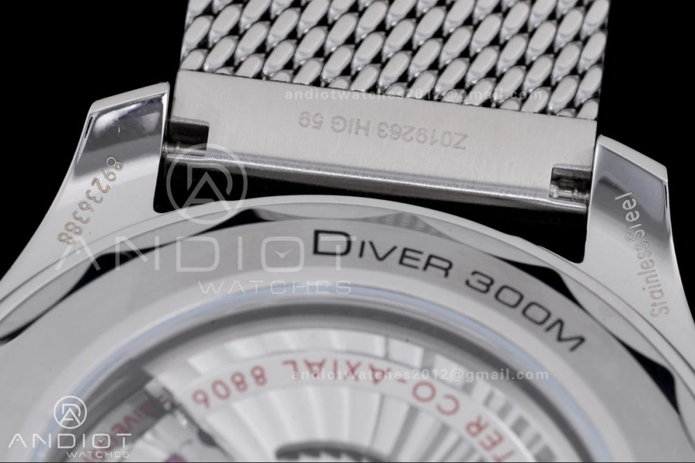 2025 New Seamaster 300 VSF 1:1 Best Edition Black Dial on SS Mesh Bracelet SA Durable 19