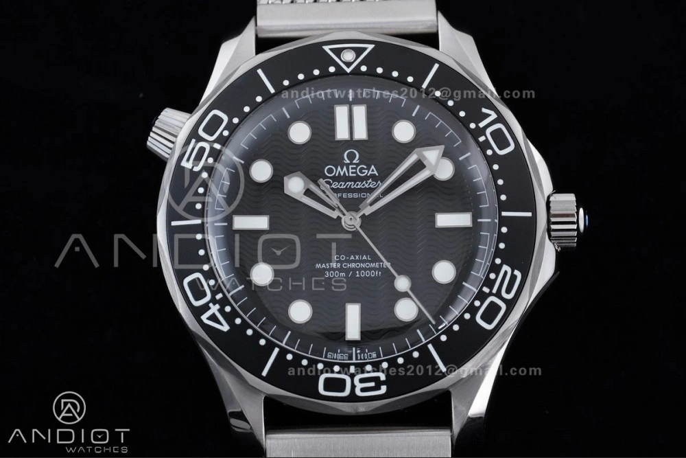 2025 New Seamaster 300 VSF 1:1 Best Edition Black Dial on SS Mesh Bracelet SA Durable 19