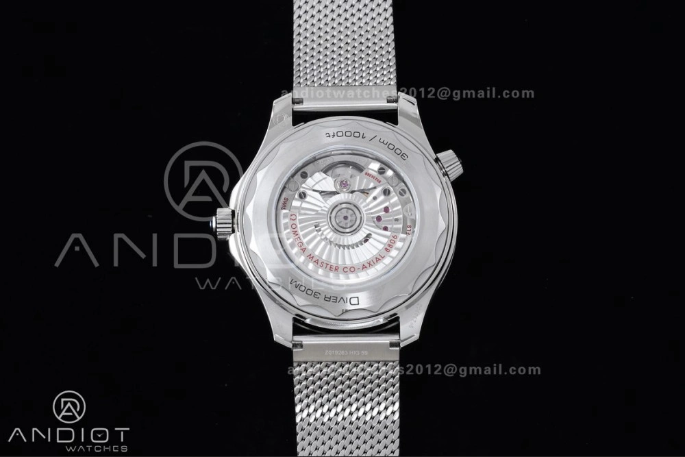 2025 New Seamaster 300 VSF 1:1 Best Edition Black Dial on SS Mesh Bracelet SA Durable 19