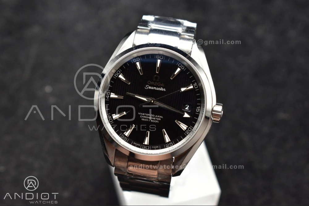 Aqua Terra 150M SS VSF 1:1 Best Edition Black Vertical Dial On SS Bracelet A TopPick 15