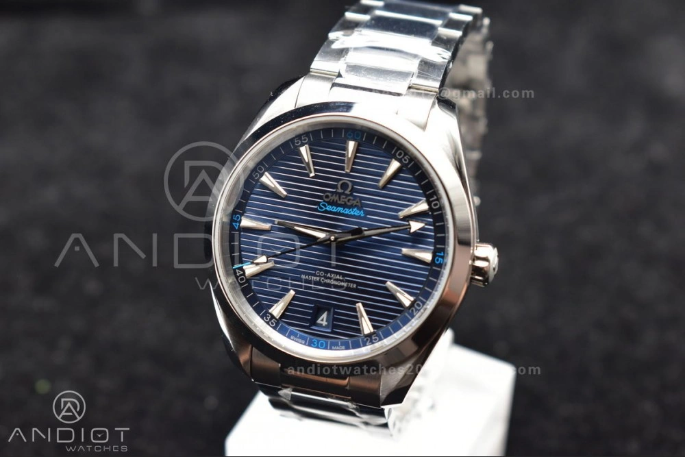 Comfortable Aqua Terra 150M SS VSF 1:1 Best Edition Blue Dial On SS Bracelet A 29
