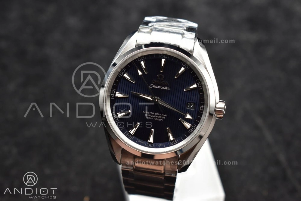 OdorResistant Aqua Terra 150M SS VSF 1:1 Best Edition Blue Vertical Dial On SS Bracelet A 13