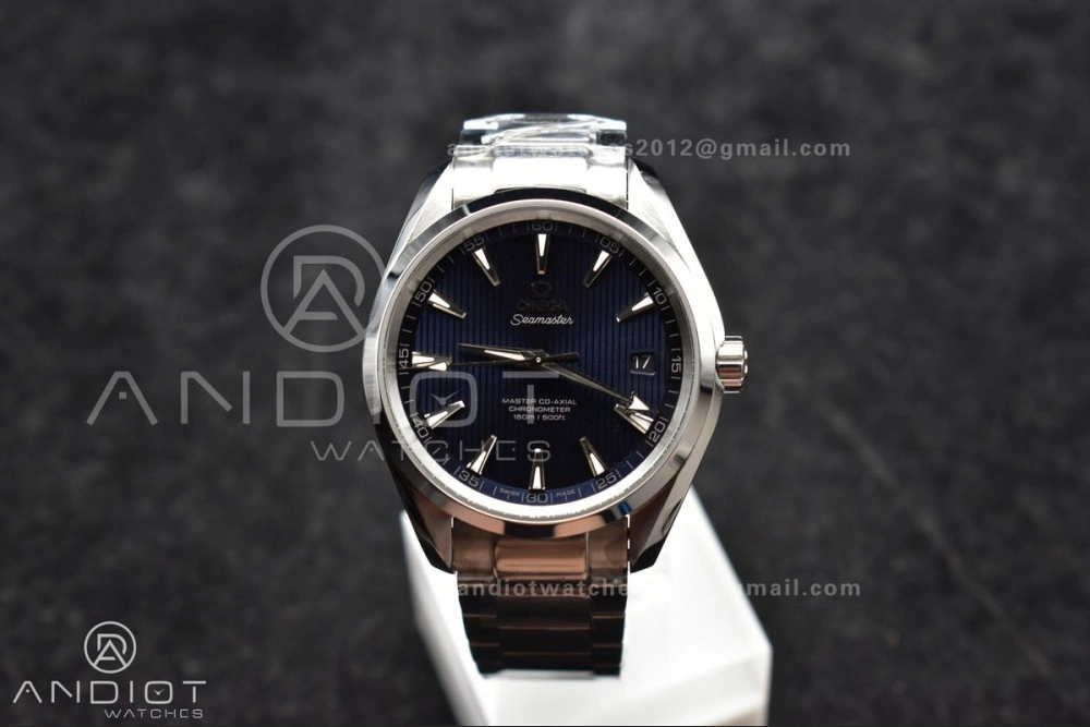 OdorResistant Aqua Terra 150M SS VSF 1:1 Best Edition Blue Vertical Dial On SS Bracelet A 13