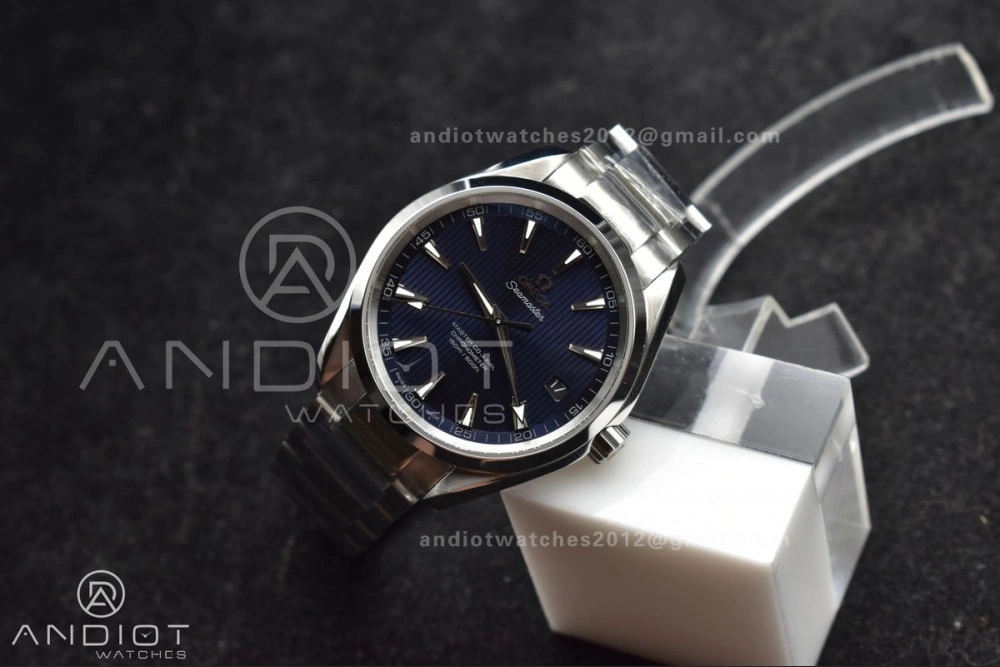OdorResistant Aqua Terra 150M SS VSF 1:1 Best Edition Blue Vertical Dial On SS Bracelet A 13