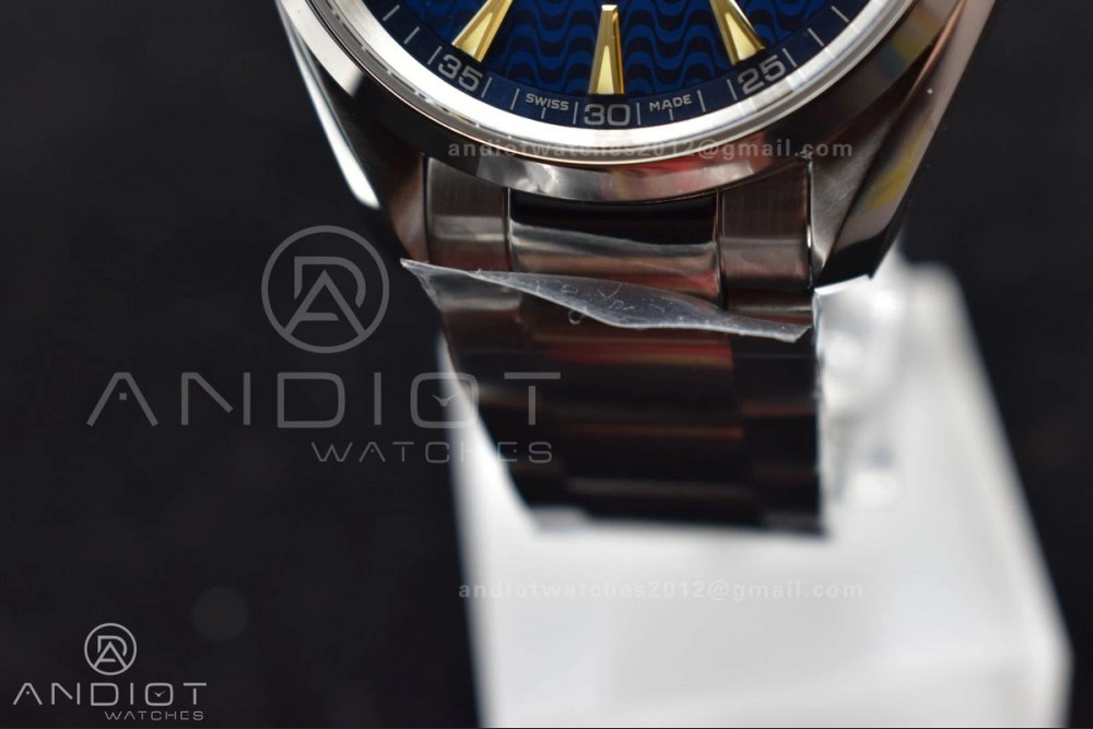 Aqua Terra 150M SS VSF 1:1 Best Edition Blue Waved Dial On SS Bracelet A Compact 21