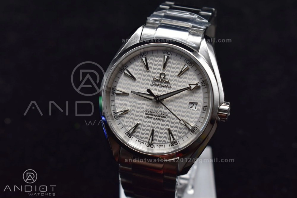 QuickDry Aqua Terra 150M SS VSF 1:1 Best Edition White Waved Dial On SS Bracelet A 8