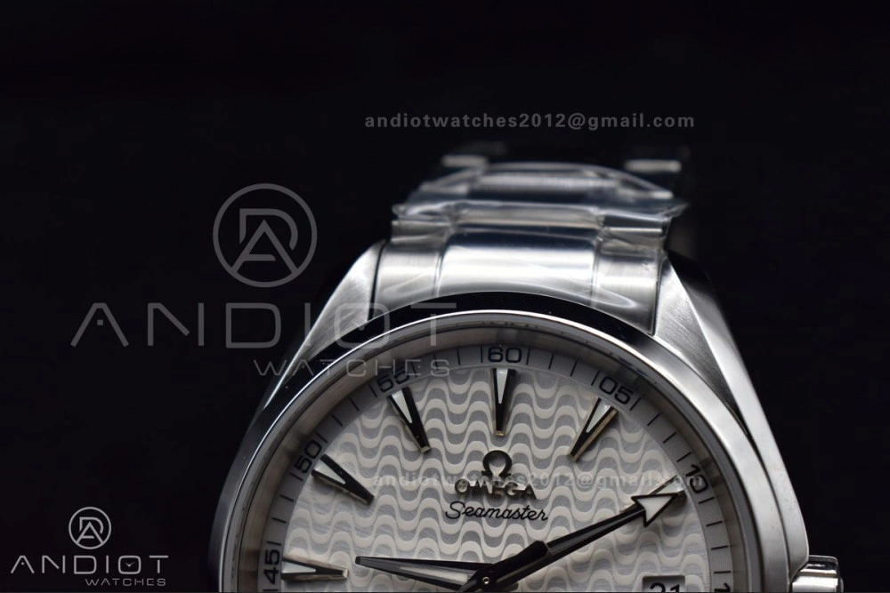 QuickDry Aqua Terra 150M SS VSF 1:1 Best Edition White Waved Dial On SS Bracelet A 8