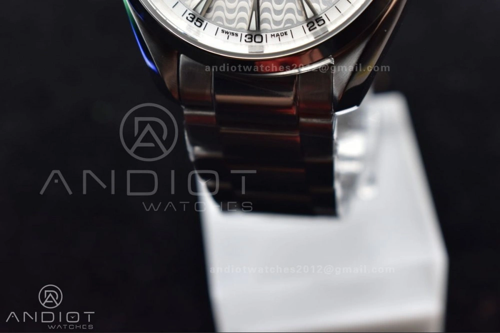 QuickDry Aqua Terra 150M SS VSF 1:1 Best Edition White Waved Dial On SS Bracelet A 8