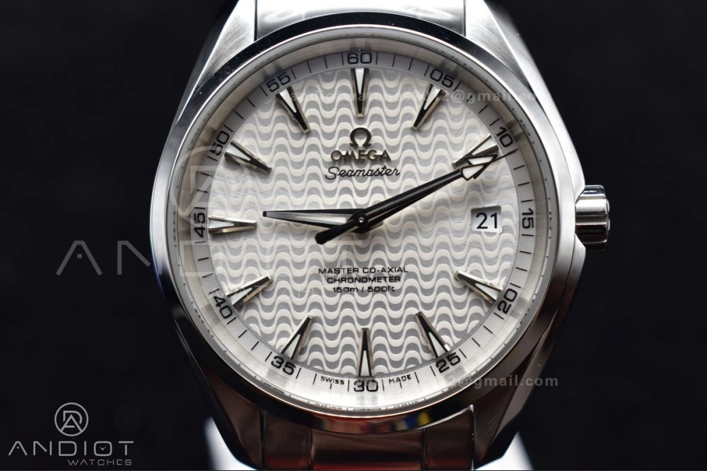 QuickDry Aqua Terra 150M SS VSF 1:1 Best Edition White Waved Dial On SS Bracelet A 8