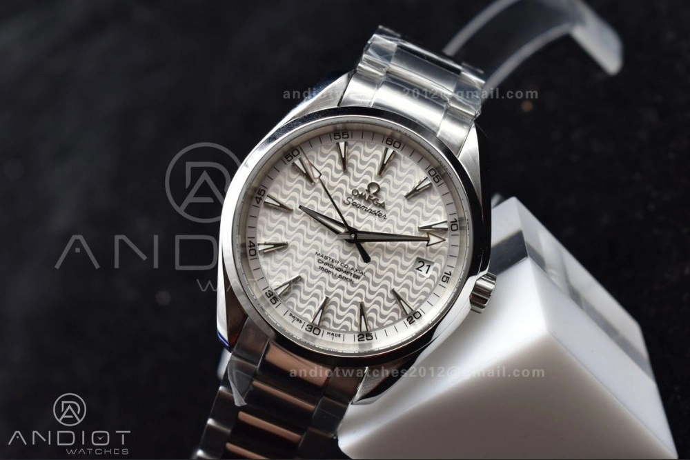 QuickDry Aqua Terra 150M SS VSF 1:1 Best Edition White Waved Dial On SS Bracelet A 8