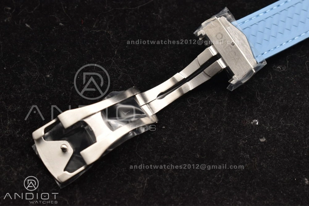 Aqua Terra 41mm VSF 1:1 Best Edition Summer Blue Dial on Blue Rubber Strap A8900 Super Clone Flexible 31