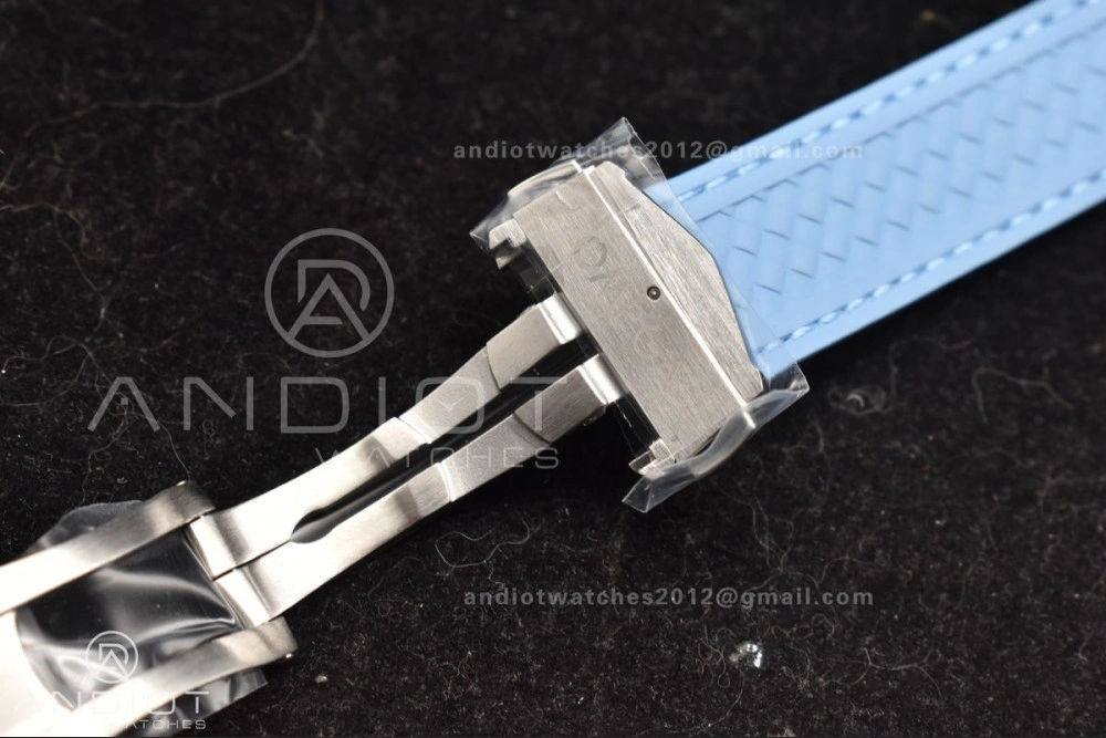 Aqua Terra 41mm VSF 1:1 Best Edition Summer Blue Dial on Blue Rubber Strap A8900 Super Clone Flexible 31