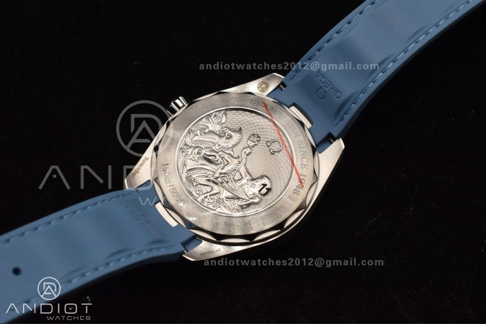 Aqua Terra 41mm VSF 1:1 Best Edition Summer Blue Dial on Blue Rubber Strap A8900 Super Clone Flexible 31