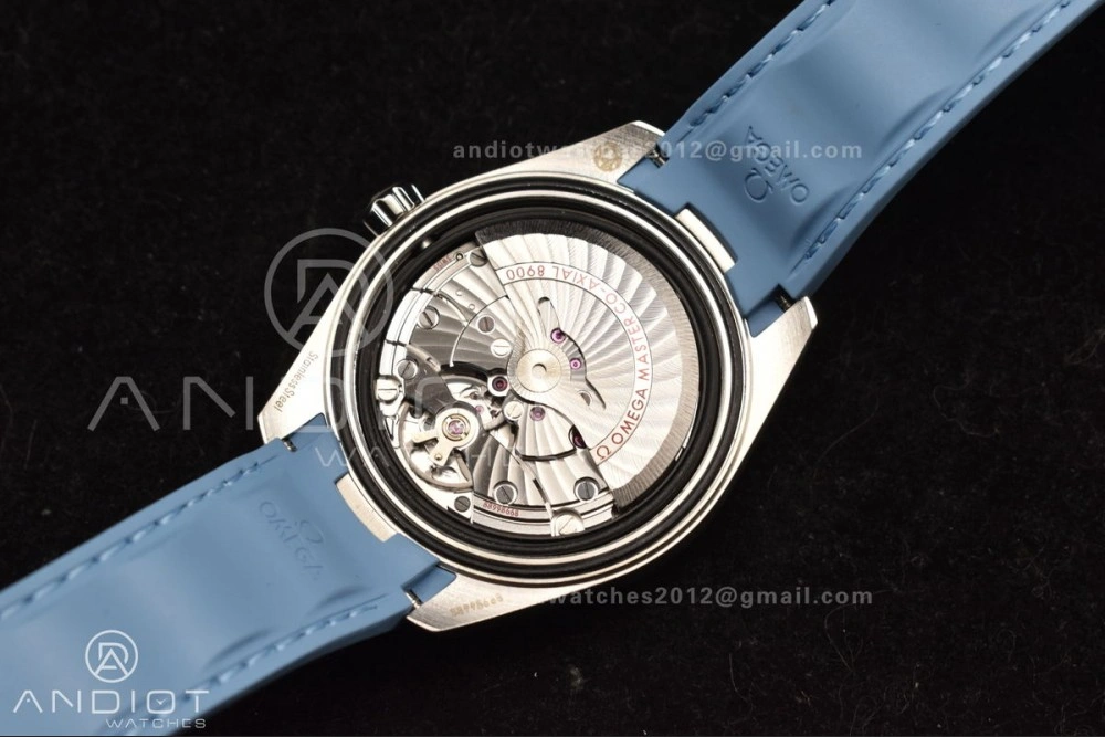 Aqua Terra 41mm VSF 1:1 Best Edition Summer Blue Dial on Blue Rubber Strap A8900 Super Clone Flexible 31