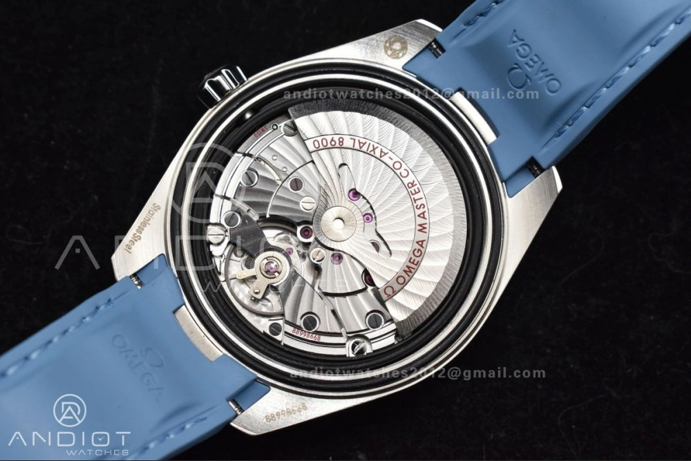 Aqua Terra 41mm VSF 1:1 Best Edition Summer Blue Dial on Blue Rubber Strap A8900 Super Clone Flexible 31