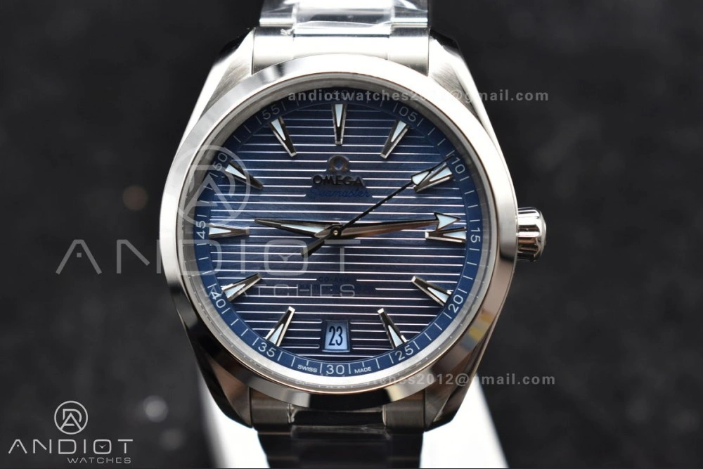 Aqua Terra 41mm VSF 1:1 Best Edition Summer Blue Dial on Stainless Bracelet A8900 Super Clone Snug 12