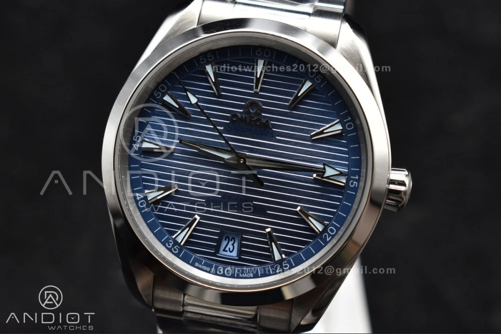 Aqua Terra 41mm VSF 1:1 Best Edition Summer Blue Dial on Stainless Bracelet A8900 Super Clone Snug 12