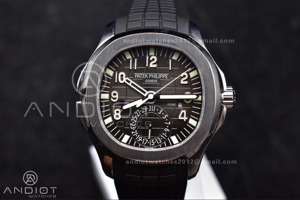 Aquanaut 5164A SS GRF Best Edition Gray Dial on Black Rubber Strap A324 V Premium 383