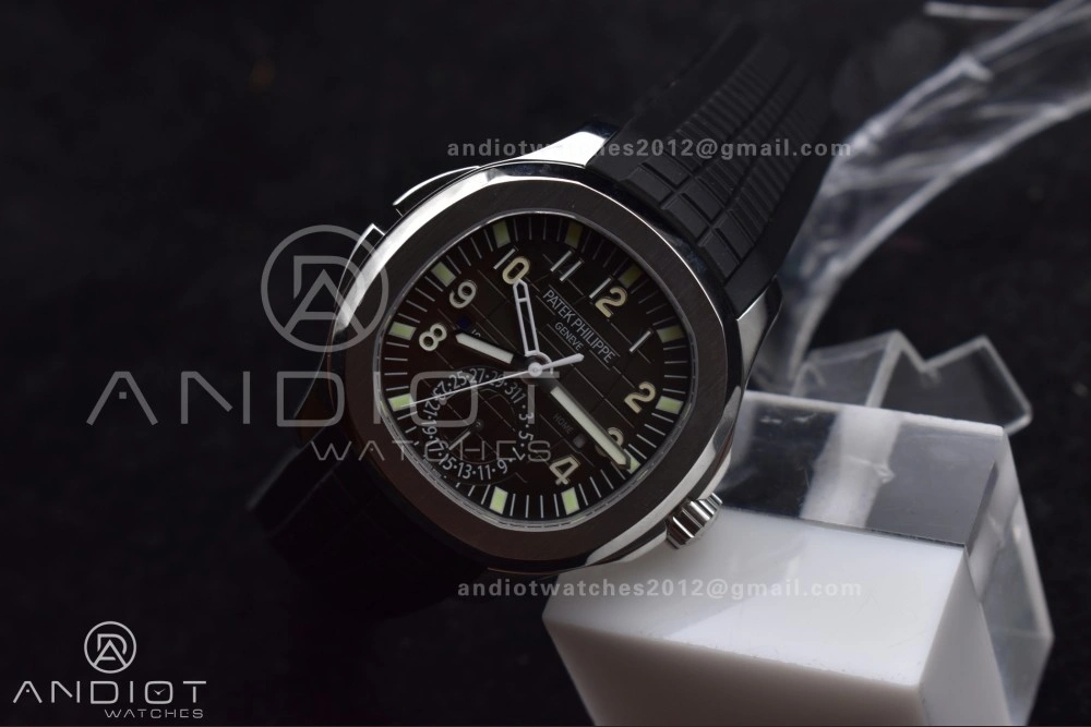 Aquanaut 5164A SS GRF Best Edition Gray Dial on Black Rubber Strap A324 V Premium 383