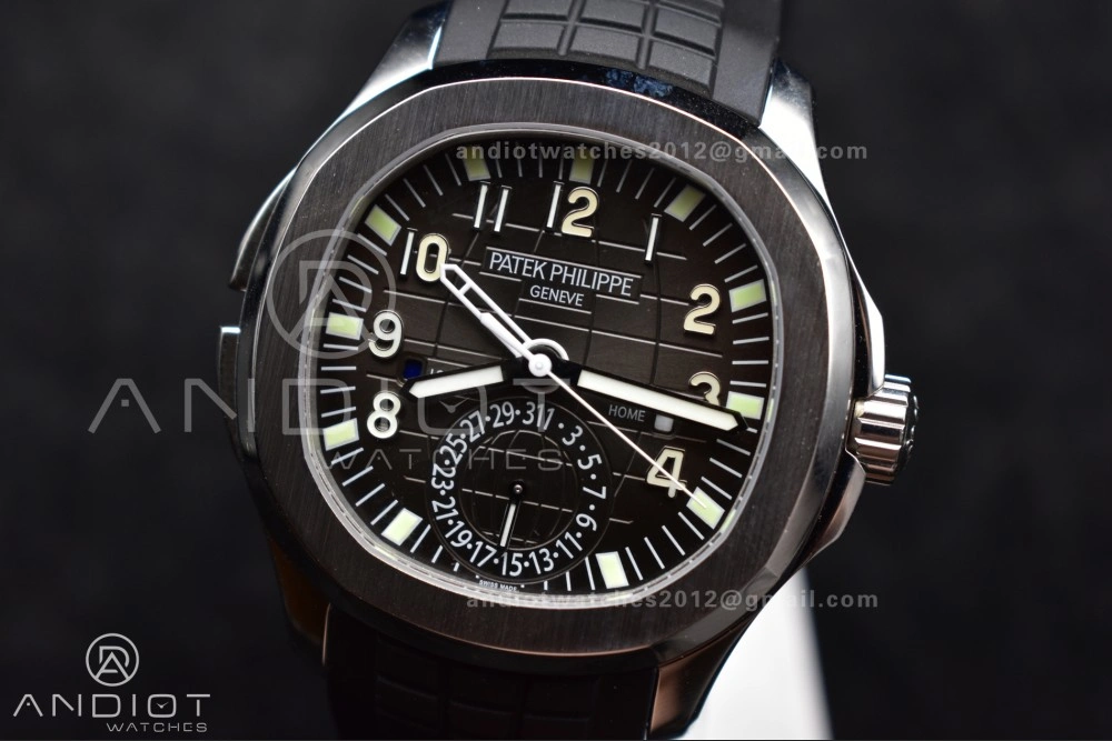 Aquanaut 5164A SS GRF Best Edition Gray Dial on Black Rubber Strap A324 V Premium 383