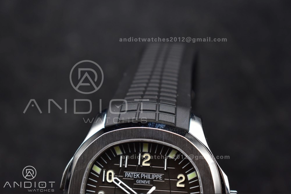 Aquanaut 5164A SS GRF Best Edition Gray Dial on Black Rubber Strap A324 V Premium 383