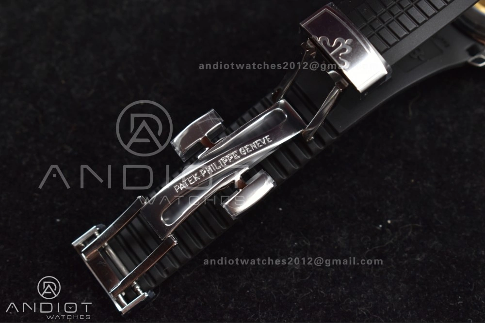 Aquanaut 5164A SS GRF Best Edition Gray Dial on Black Rubber Strap A324 V Premium 383
