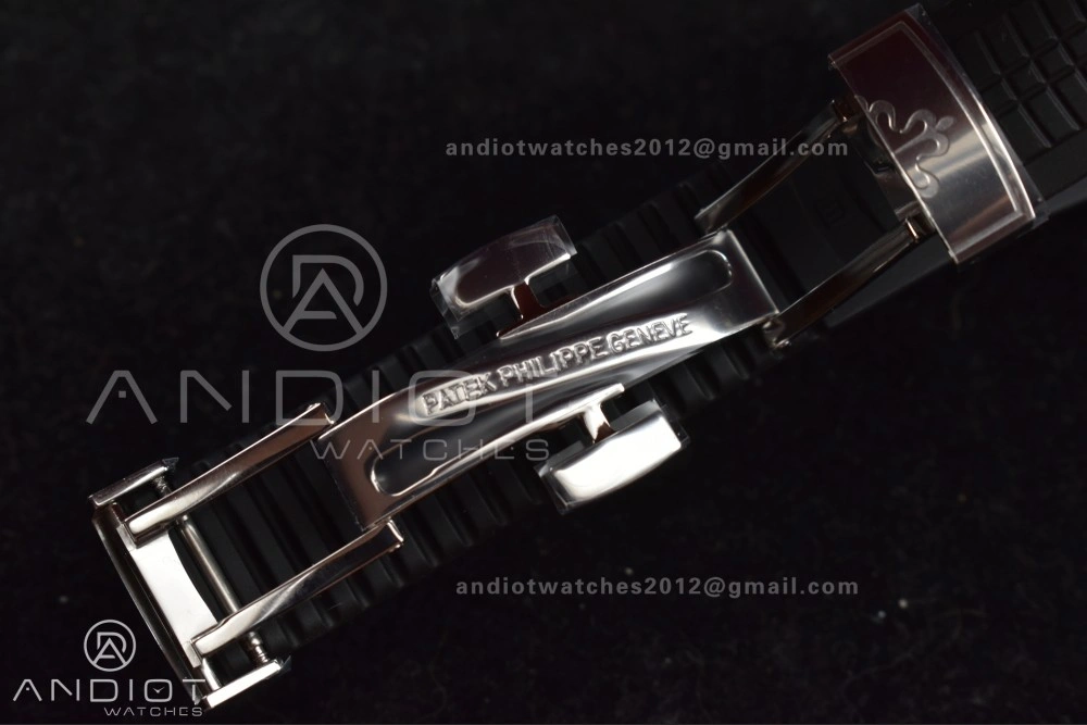 Aquanaut 5164A SS GRF Best Edition Gray Dial on Black Rubber Strap A324 V Premium 383