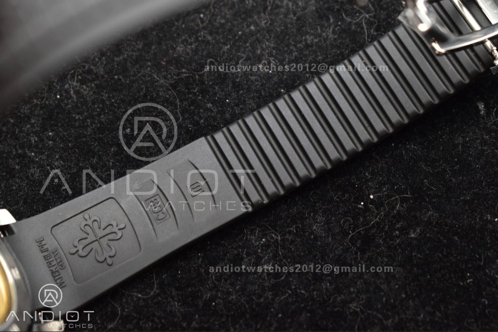 Aquanaut 5164A SS GRF Best Edition Gray Dial on Black Rubber Strap A324 V Premium 383
