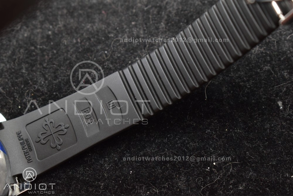 Aquanaut 5164A SS GRF Best Edition Gray Dial on Black Rubber Strap A324 V Premium 383