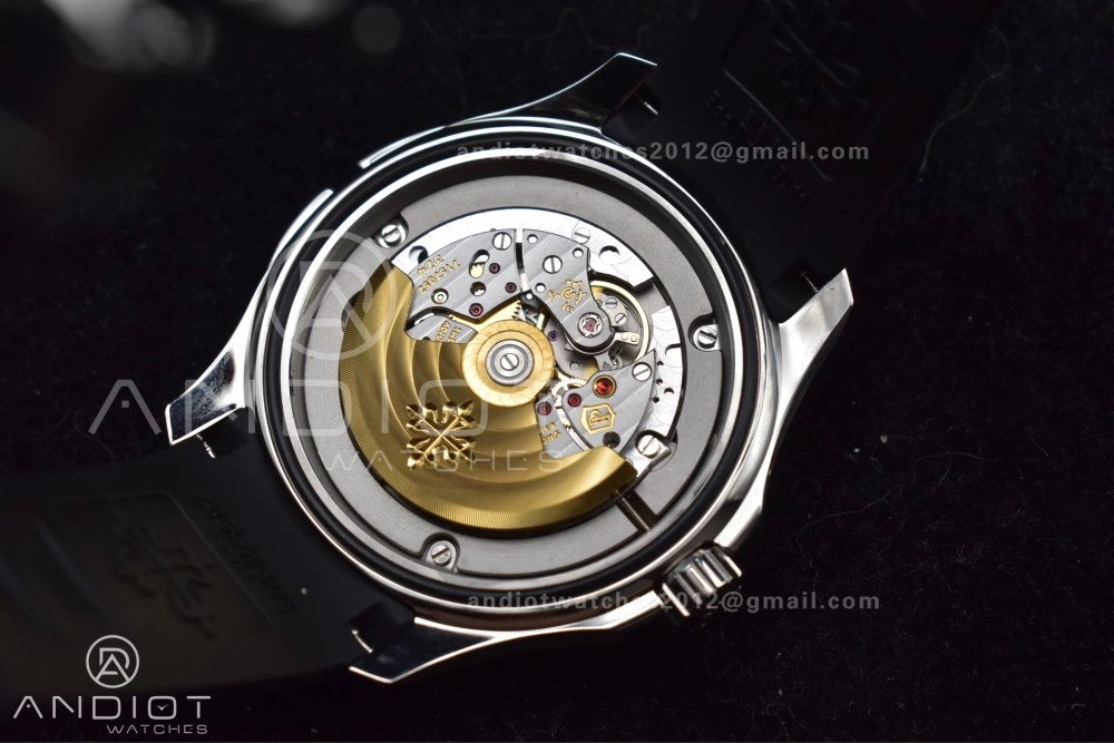 Aquanaut 5164A SS GRF Best Edition Gray Dial on Black Rubber Strap A324 V Premium 383