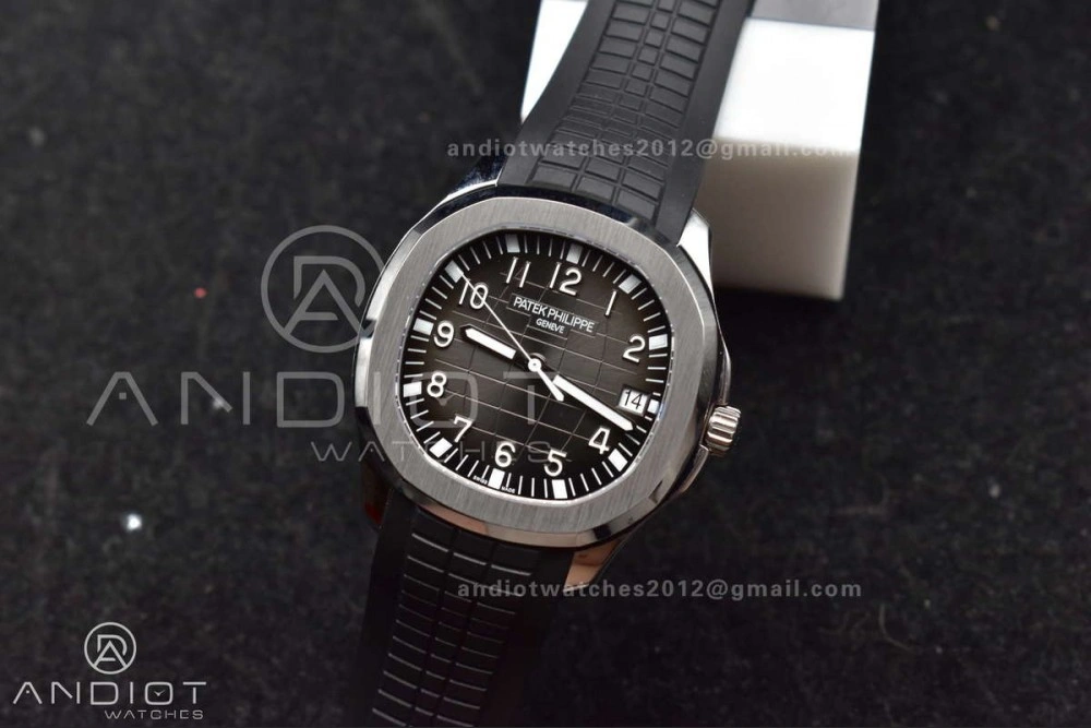 Aquanaut 5167A SS ZF 1:1 Best Edition Black Dial on Black Rubber Strap 324CS V Attractive 377