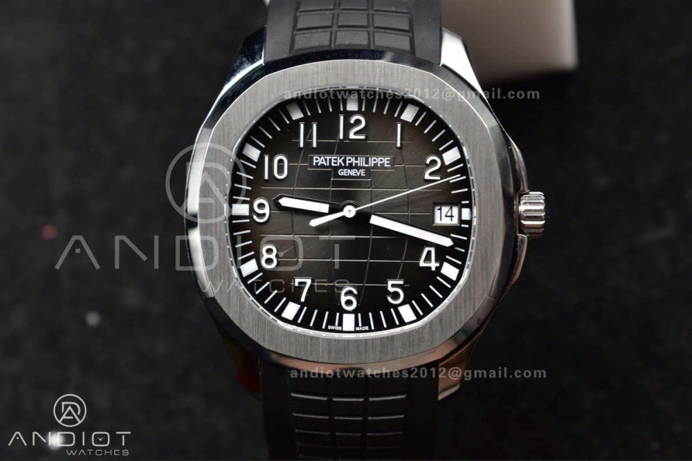 Aquanaut 5167A SS ZF 1:1 Best Edition Black Dial on Black Rubber Strap 324CS V Attractive 377