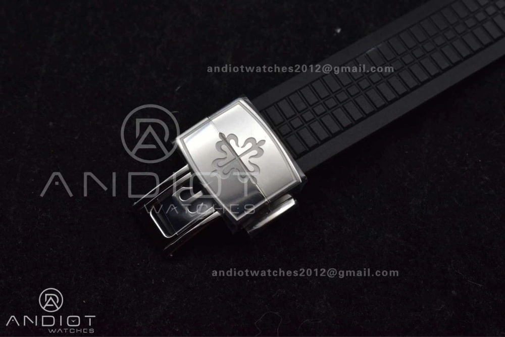 Aquanaut 5167A SS ZF 1:1 Best Edition Black Dial on Black Rubber Strap 324CS V Attractive 377