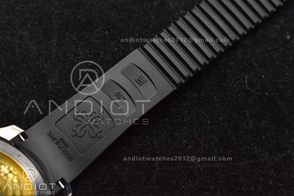 Aquanaut 5167A SS ZF 1:1 Best Edition Black Dial on Black Rubber Strap 324CS V Attractive 377