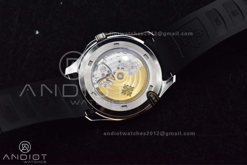 Aquanaut 5167A SS ZF 1:1 Best Edition Black Dial on Black Rubber Strap 324CS V Attractive 377