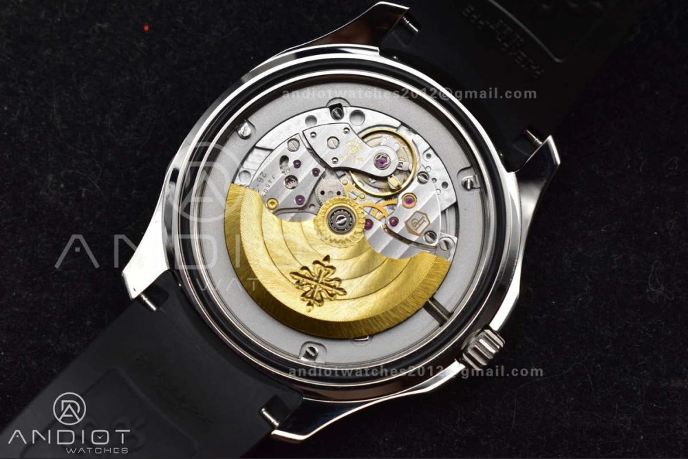 Aquanaut 5167A SS ZF 1:1 Best Edition Black Dial on Black Rubber Strap 324CS V Attractive 377