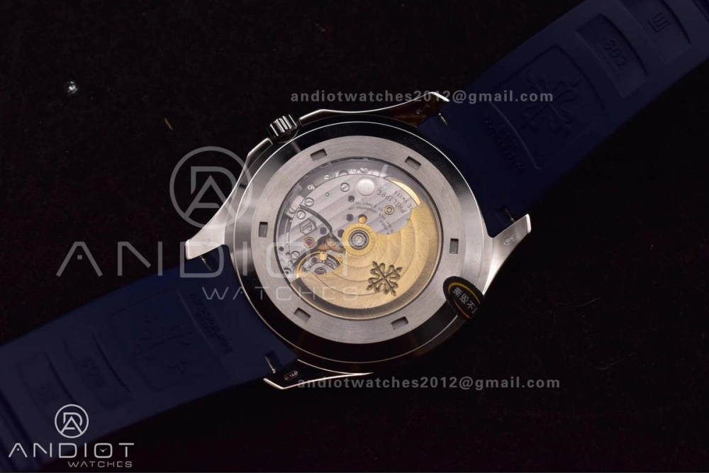 Snug Aquanaut 5167G 42mm SS 3KF 1:1 Best Edition Blue Dial on Blue Rubber Strap A330 Super Clone V 385