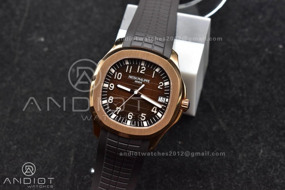 Packable Aquanaut 5167R RG 3KF Best Edition Brown Dial on Brown Rubber Strap A330 Super Clone V 387
