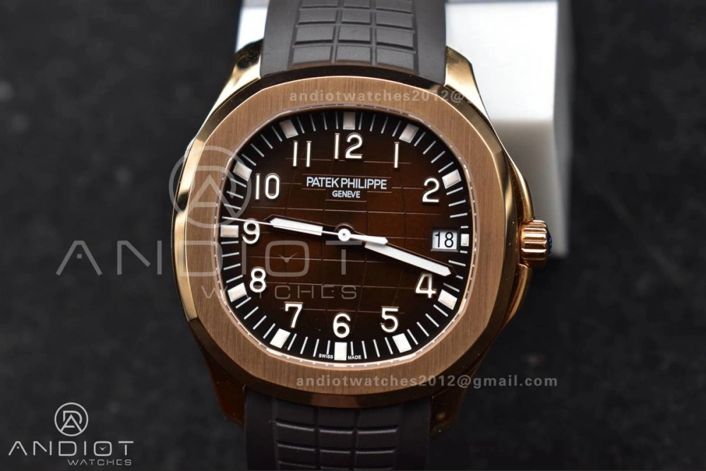 Packable Aquanaut 5167R RG 3KF Best Edition Brown Dial on Brown Rubber Strap A330 Super Clone V 387