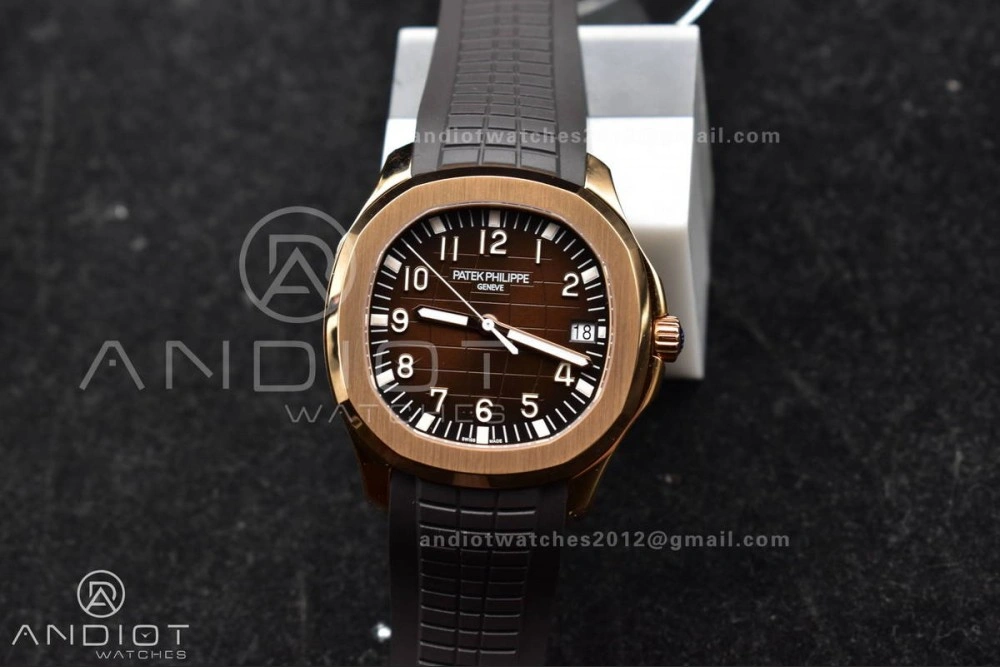 Packable Aquanaut 5167R RG 3KF Best Edition Brown Dial on Brown Rubber Strap A330 Super Clone V 387