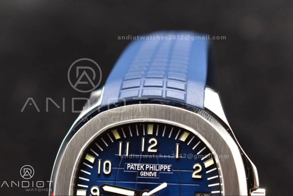 QuickDry Aquanaut 5168G 42mm SS ZF 1:1 Best Edition Blue Dial on Blue Rubber Strap 324CS 367