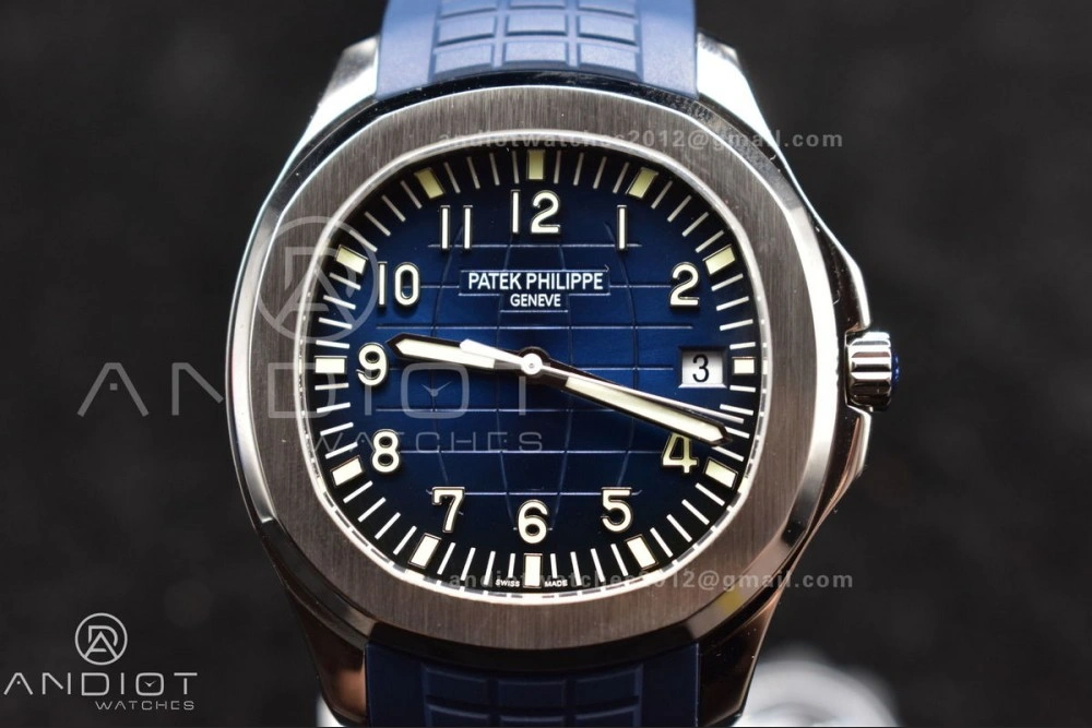 QuickDry Aquanaut 5168G 42mm SS ZF 1:1 Best Edition Blue Dial on Blue Rubber Strap 324CS 367
