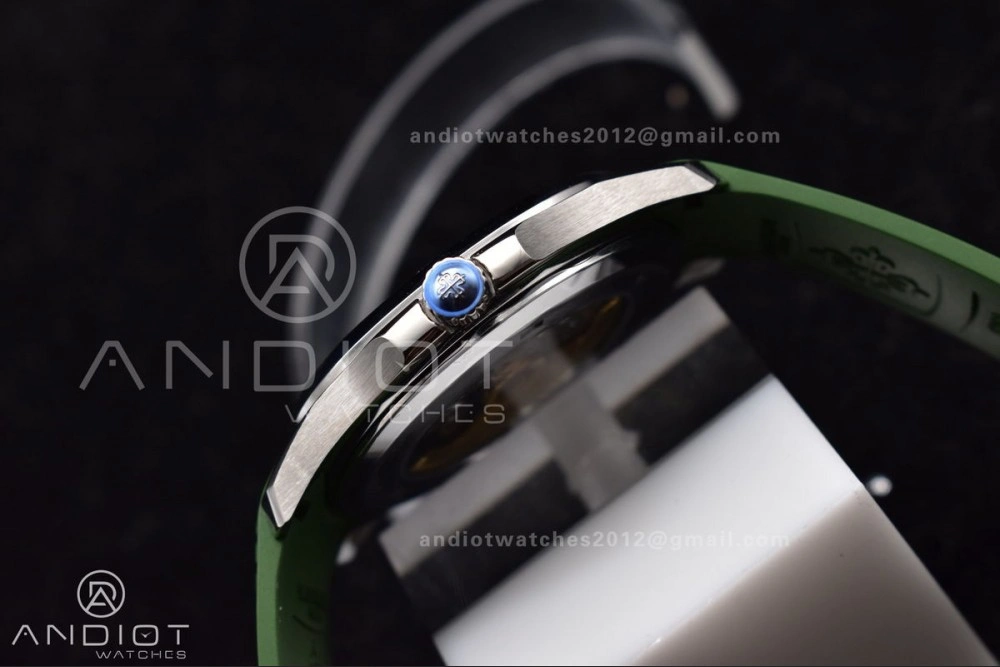 Aquanaut 5168G 42mm SS ZF 1:1 Best Edition Green Dial On Green Rubber Strap 324CS Lightweight 366