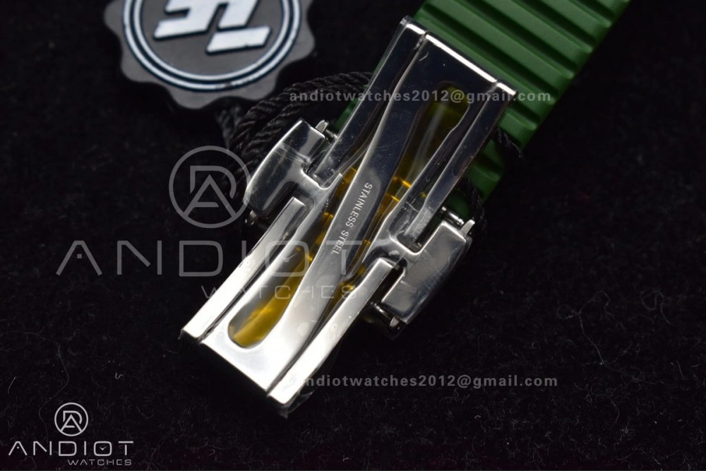Aquanaut 5168G 42mm SS ZF 1:1 Best Edition Green Dial On Green Rubber Strap 324CS Lightweight 366
