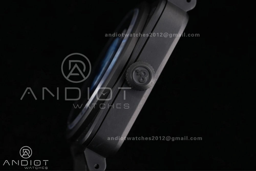 EasyCare BR03 ASTRO Space Punk Black Ceramic M+F 1:1 Best Edition Aventurine Dial on Rubber Strap A 155