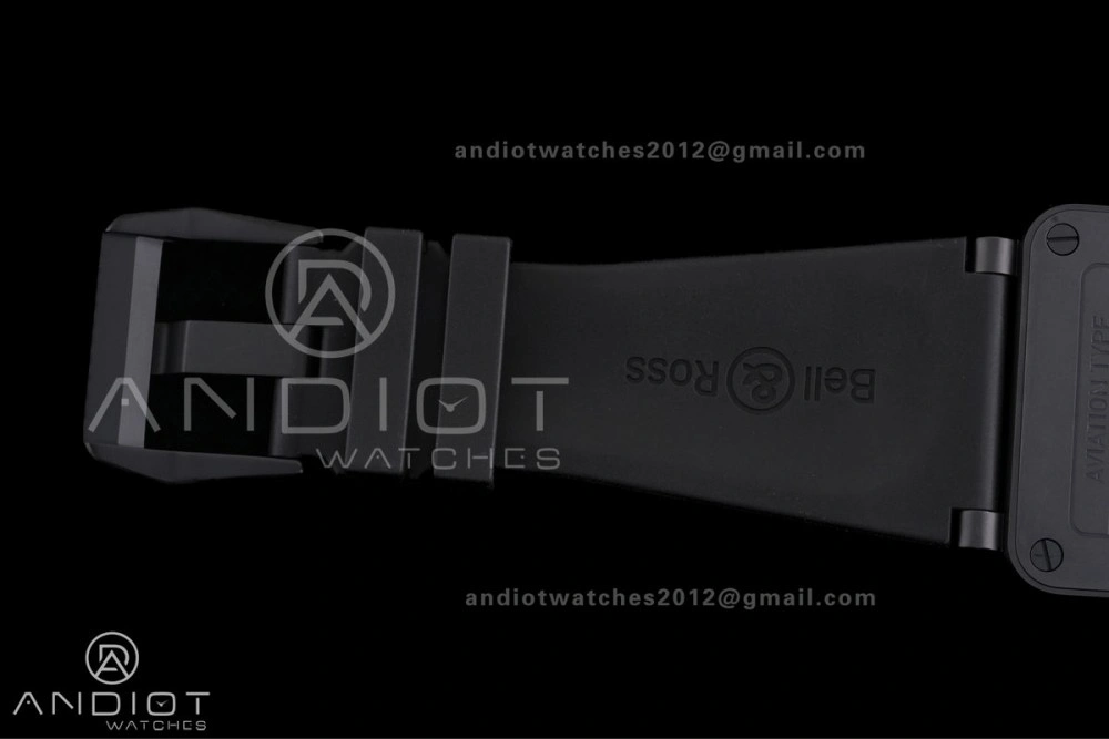 EasyCare BR03 ASTRO Space Punk Black Ceramic M+F 1:1 Best Edition Aventurine Dial on Rubber Strap A 155