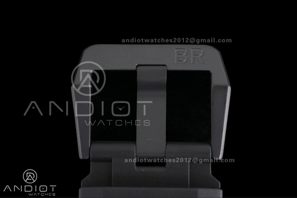 EasyCare BR03 ASTRO Space Punk Black Ceramic M+F 1:1 Best Edition Aventurine Dial on Rubber Strap A 155