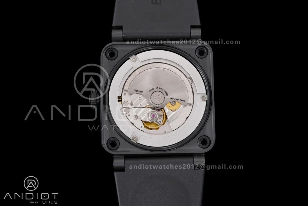 EasyCare BR03 ASTRO Space Punk Black Ceramic M+F 1:1 Best Edition Aventurine Dial on Rubber Strap A 155